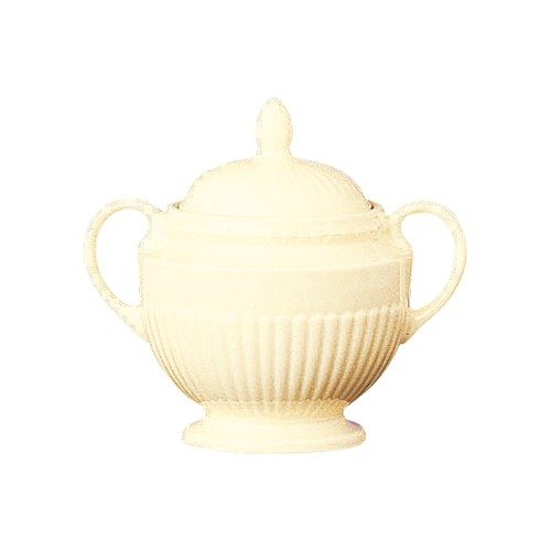 Wedgwood EDME PLAIN Zuckerdose mit Deckel 8 cm