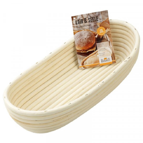 Birkmann Gärkörbchen länglich klein 30,5 x 14 cm Höhe 7 cm für Brote von 700 g - 1500 g