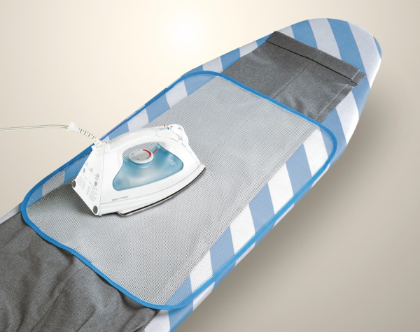 Wenko 1097843100 Gitternetz-Bügeltuch 60x40 cm mit Dekor