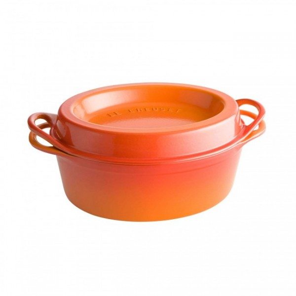 Le Creuset Bräter Doufeu oval 32 cm ofenrot