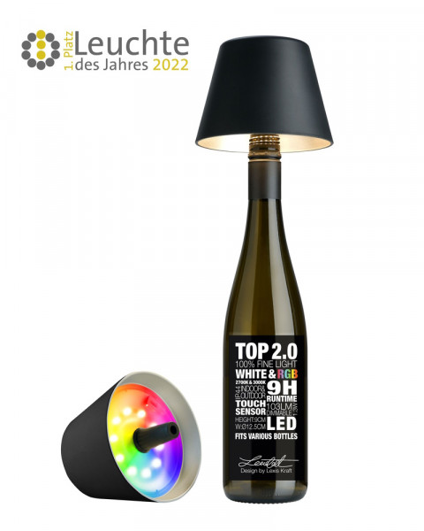Sompex Top 2.0 LED Lampenschirm schwarz
