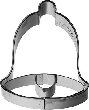 Birkmann Edelstahl Ausstechform Glocke mit Innenprägung 5,5 cm