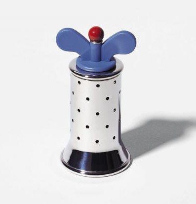 ALESSI Pfeffermühle Michael Graves blau