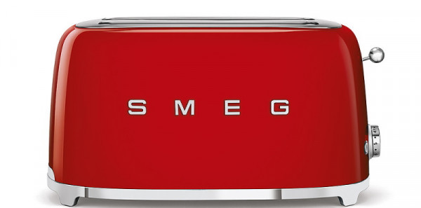 Smeg Toaster Langschlitz 4 Scheiben Rot 50'S Retro Style