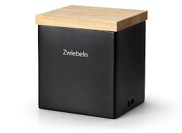 Continenta Zwiebeltopf Keramik schwarz