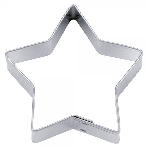 Städter Ausstecher Edelstahl glänzend Stern 7 cm 5-zackig