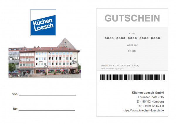 Küchen-Loesch Geschenkgutschein