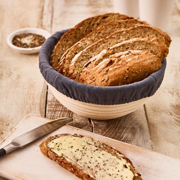 Birkmann Bezug für Gärkörbchen rund klein mit Brot