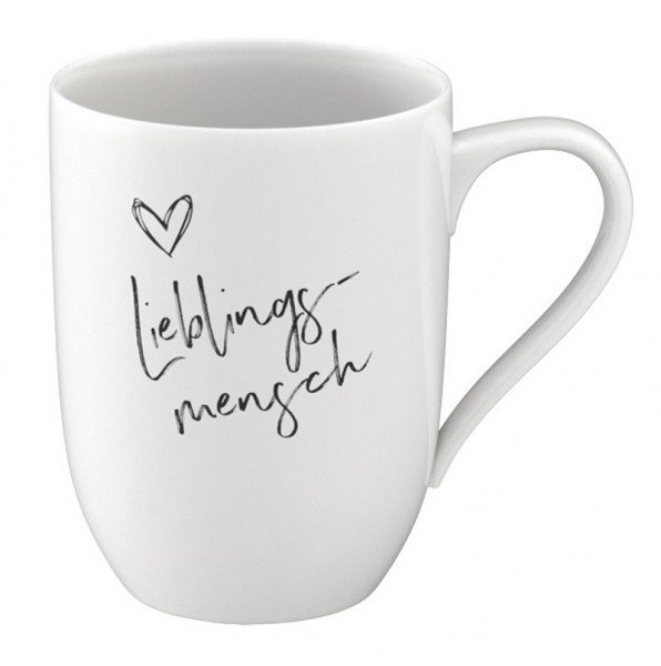 Villeroy&Boch Statement Henkelbecher Lieblingsmensch