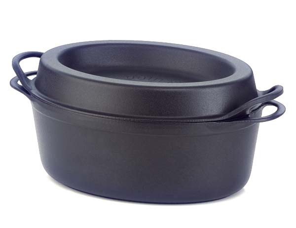 Le Creuset Bräter  Doufeu Oval 32 cm schwarz