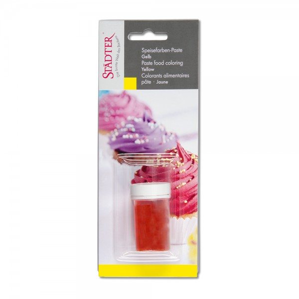 Städter Speisefarbe Paste Gelb in Verpackung