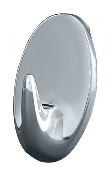 Hansi-Siebert Klebehaken OVAL mittel chromfarben 3 St. 43 x 28 mm