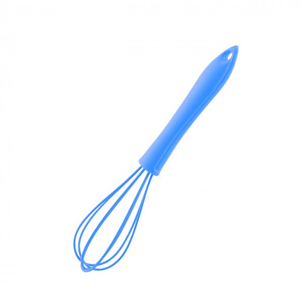 Kochblume Schneebesen mini S 19 cm silikon hellblau