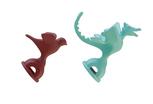 ALESSI Vogelflöte Red/Light Green 