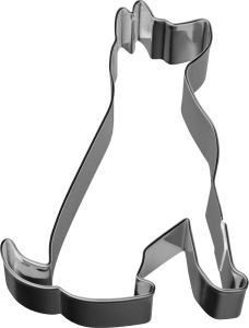 Birkmann Ausstechform Hund sitzend Edelstahl 7,5 cm