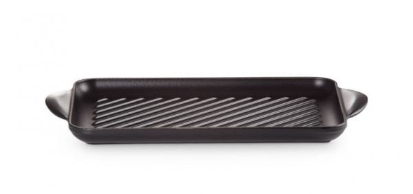 Le Creuset Grillplatte schwarz 32x22 cm