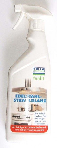 Collo Edelstahl Strahlglanz Reinger Flasche 500 ml Funfit