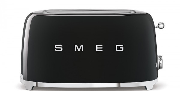 Smeg Toaster Langschlitz 4 Scheiben Schwarz 50'S Retro Style