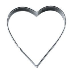 Städter Ausstecher Edelstahl glänzend Herz 8,5 cm / H 2,5 cm