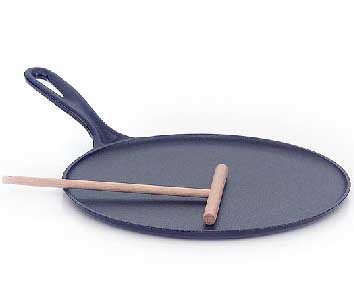 Le Creuset Crepespfanne 27 cm schwarz