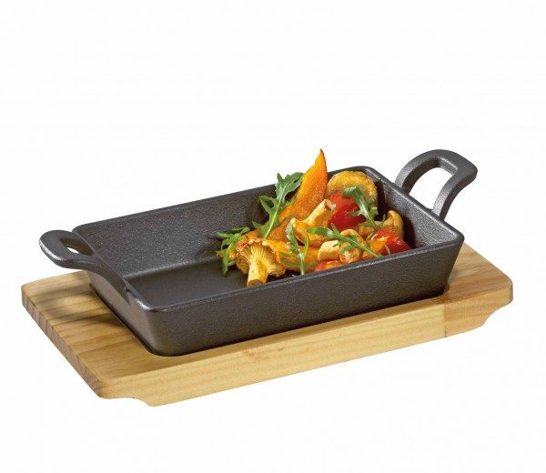 Küchenprofi BBQ Servierpfanne eckig mit 2 Griffen