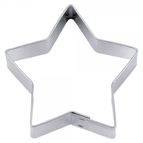 Städter Ausstecher Edelstahl glänzend Stern 12 cm 5-zackig
