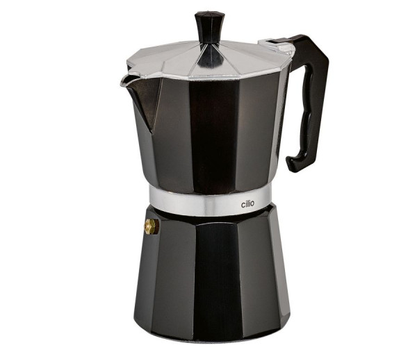Cilio Espressokocher Classisco 6Tassen Schwarz