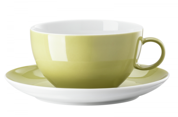 Thomas Sunny Day Avocado Green Cappuccinotasse 2tlg