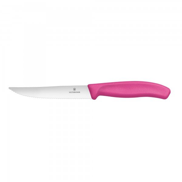 Victorinox Swiss Classic Pizza-/ Steakmesser pink 12 cm welle