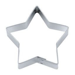 Städter Ausstecher Edelstahl glänzend Stern 9 cm 5-zackig