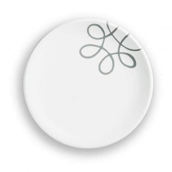 Gmundner Pur Geflammt Grau Dessertteller Cup (Ø 20cm)