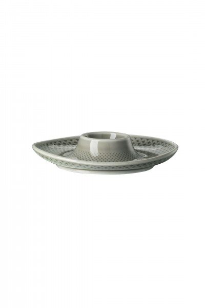 Rosenthal Junto Pearl Grey Eierbecher m. Ablage
