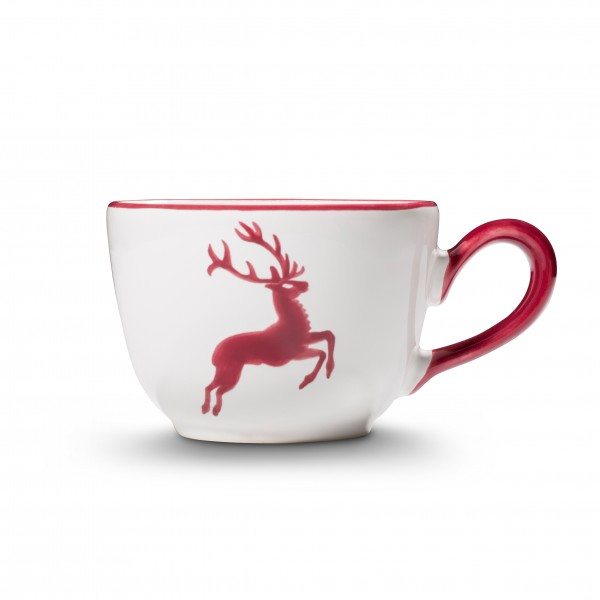 Gmundner Bordeauxr. Hirsch  Kaffeetasse glatt (0,19L)
