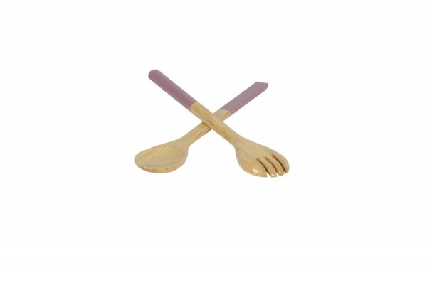 Albert L. Bambus Salatbesteck 27,5 mauve