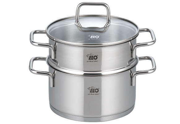 ELO Bio-Dünster 18 cm mit Deckel und Einsatz Citrin