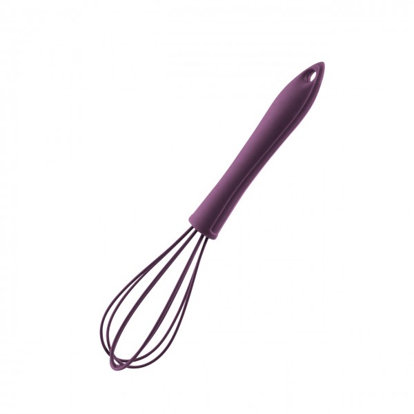 Kochblume Schneebesen mini S 19 cm silikon lila