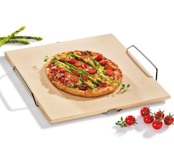 Küchenprofi Pizzastein 38x35,5 mit Gestell