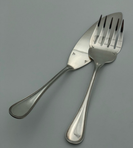 Christofle Perles Fischvorlegebesteck 2tlg versilbert