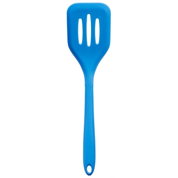 Kochblume Design Pfannenwender silikon hellblau