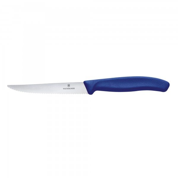 Victorinox Swiss Classic Steakmesser spitz 11 cm blau welle
