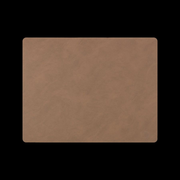 LindDNA Tischset Square L Nupo Brown 35x45cm