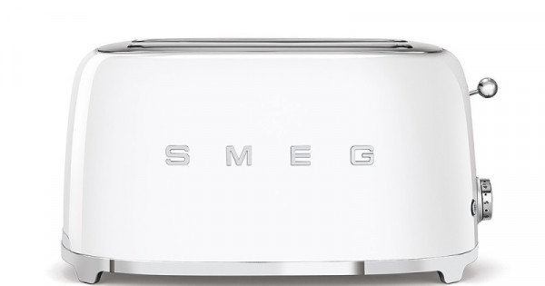 Smeg Toaster Langschlitz 4 Scheiben Weiß 50'S Retro Style