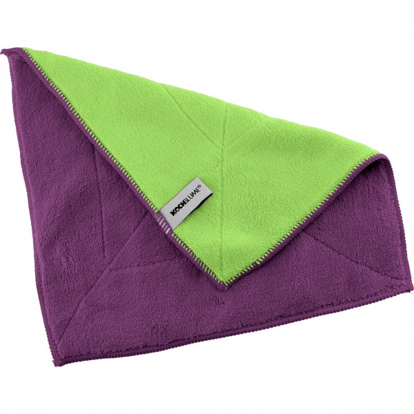 Kochblume Microfaser Tuch 30x30 cm lila/limette