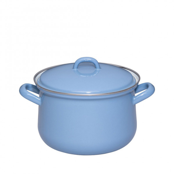 Riess Nature Blue Medium Fleischtopf 18 cm mit Deckel