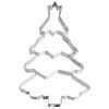 Birkmann XXL-Ausstechform Christbaum Edelstahl mit Innenprägung mit Rezeptanhänger 18,5 cm