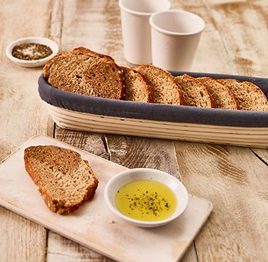 Birkmann Bezug für Gärkörbchen länglich schmal mit Brot