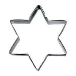 Städter Ausstecher Edelstahl glänzend Stern 5 cm / H 2,5 cm 6-zackig