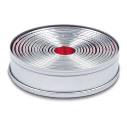 Städter Ausstecher Weißblech matt Ringe / Kreise ø 2,5–11 cm glatt