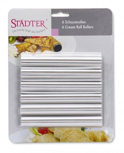 Städter Sahnerollen 14 cm x ø 2 cm gerade 6 Stück mit Verpackung