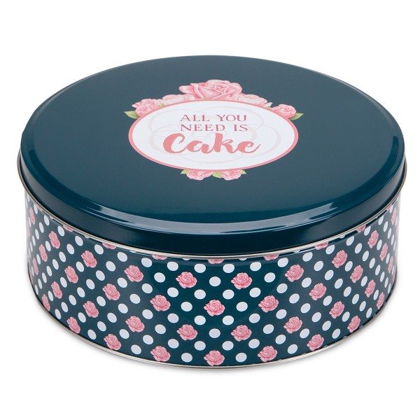 Städter Gebäckdose All you need is Cake rund ø 22 cm / H 9,5 cm
